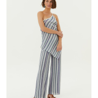 Calça Tricot Listras Lurex