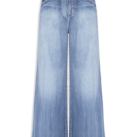 Calça Feminina Jeans Pantalona Vintage - Azul