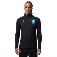 Camiseta Brasil Jordan Manga Longa Strike Elite 2026 Treino Masculina