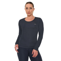 Camiseta Manga Longa Essential Olympikus Feminina GG Azul