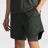 Bermuda Masculina ASICS Malha 2 em 1 Elástico Logo