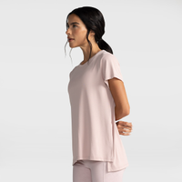 Camiseta Oxer Feminina Alongada Abertura Lateral