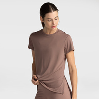 Camiseta Oxer Feminina Alongada Abertura Lateral