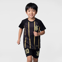 Kit Uniforme do Corinthians Coimbra Dourado Infantil