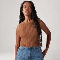 Colete Levi's® Sunrise Crochet Tank Marrom Regata - S USA | P BR