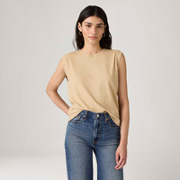 Blusa Levi's® Boxy Tank Bege Muscle - XS USA | PP BR
