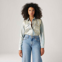 Camisa Levi's® Iconic Western Metalizada Manga Longa - XS USA | PP BR