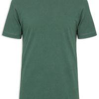 Camiseta Masculina Básica Gola Careca - Verde