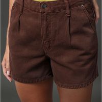 Shorts Feminino Color Bolso Faca Calvin Klein Jeans - Marrom Shorts Feminino Color Bolso Faca Calvin Klein Jeans Marrom 34