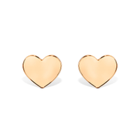 Brinco Heart em Ouro Rosé 18k