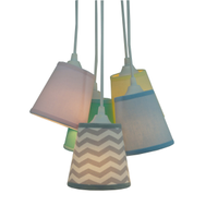 Lustre Pendente Cacho Mix Chevron Candy Colors