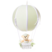 Lustre Balão Bolinha Urso Verde Quarto Bebê Infantil