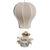 Lustre Balão Cintura Bege Quarto Bebê Infantil Menino