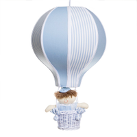 Lustre Balão Grande Azul Com Boneco Quarto Bebê Infantil Menino