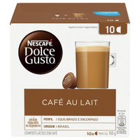 Cápsulas Nescafé Dolce Gusto Espresso Café Au Lait 10 Unidades 100g