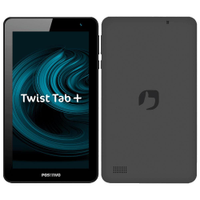 Tablet Positivo Twist Tab+ Tela 7 64GB 2GB RAM Wi-Fi Câmera Frontal 2MP Android 11 Go Quad Core e Bluetooth Preto