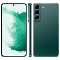 Smartphone Samsung Galaxy S22 5G Verde 128GB, 8GB RAM, Tela 6.1, Câmera Traseira Tripla, Android 12 e Processador Snapdragon 8 Gen 1 + Carregador