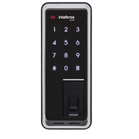 Fechadura Digital Com Biometria Intelbras FR 220 Abertura Por Senha E Biometria, Alarme De Violação