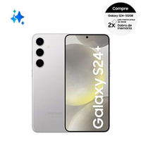 Smartphone Samsung Galaxy S24+ 5G Cinza 512GB, Tela 6.7", 12GB RAM, Inteligência Artificial, Processador Exynos 2400, Câmera Tripla Traseira de 50MP
