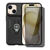 Kit Capa case capinha Defender e Pelicula Defender Pro Privacidade para iPhone 15 - Gshiel