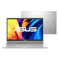 Notebook ASUS Vivobook 15, Intel Pentium Gold 7505, 4GB RAM, SSD 128GB, 15,6" FHD, W11 Home, Prata Metálico - X1500EA-EJ4239WS