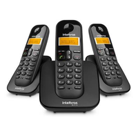 Telefone Sem Fio Intelbras TS 3113 com Identificador de Chamadas e Agenda para 70 Contatos, Preto - 4123103