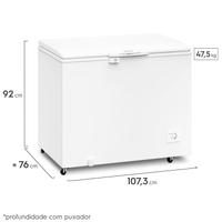 Freezer Horizontal Electrolux H330 Branco 314L - 220v