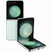 Smartphone Samsung Galaxy Z Flip5 5G com Tela Dobrável 6.7" 512GB, 8GB de RAM, Inteligência Artificial, Câmera Dupla, Snapdragon 8 Gen2 - Verde Claro